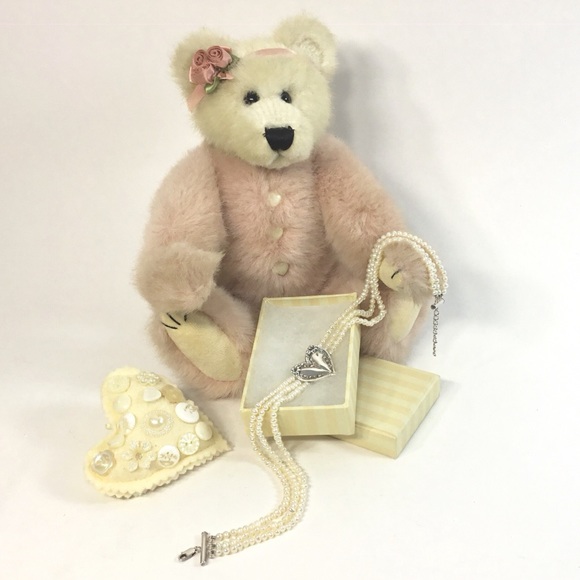 Boyds Bears Jewelry Pink Bear Heart Necklace Set Poshmark